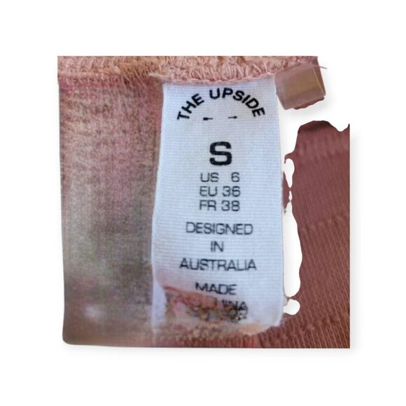 The Upside ombre cotton track pants orange coral size 6 EUC - Picture 7 of 9